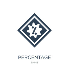 Fototapeta premium percentage discount icon vector on white background, percentage discount trendy filled icons from Signs collection, percentage discount vector illustration