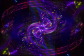 Abstract electronic background