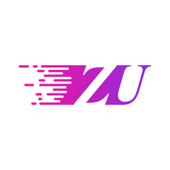 initial letter logo moves fast