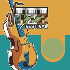 Indie musician concert show poster with acoustic guitar vector illustration - Vector