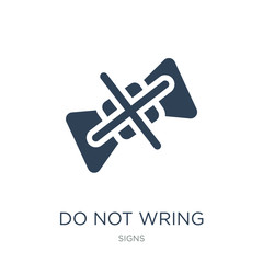 Obraz premium do not wring icon vector on white background, do not wring trendy filled icons from Signs collection, do not wring vector illustration