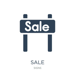 sale icon vector on white background, sale trendy filled icons from Signs collection, sale vector illustration