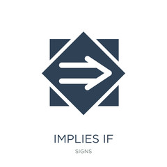 implies if icon vector on white background, implies if trendy filled icons from Signs collection, implies if vector illustration