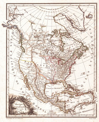 1809, Tardieu Map of North America