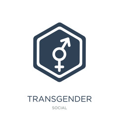transgender icon vector on white background, transgender trendy filled icons from Social collection, transgender vector illustration