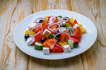 Greek salad with feta