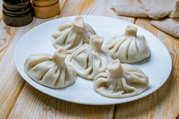 Khinkali with lamb