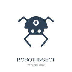 robot insect icon vector on white background, robot insect trendy filled icons from Technology collection, robot insect vector illustration