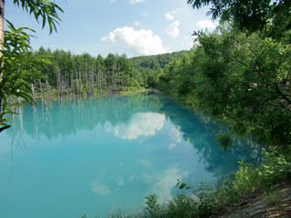 青い池