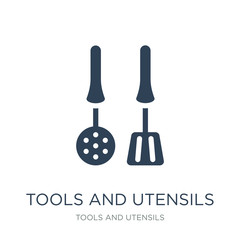 tools and utensils icon vector on white background, tools and utensils trendy filled icons from Tools and utensils collection, tools and utensils vector illustration