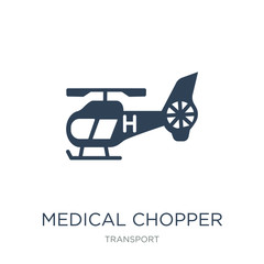 medical chopper transport icon vector on white background, medical chopper transport trendy filled icons from Transport collection, medical chopper transport vector illustration