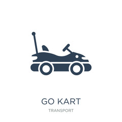 go kart icon vector on white background, go kart trendy filled icons from Transport collection, go kart vector illustration