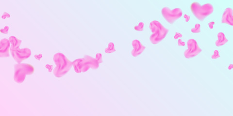 Hearts of confetti for valentines day