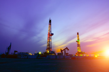 Obraz premium Oil drilling rig