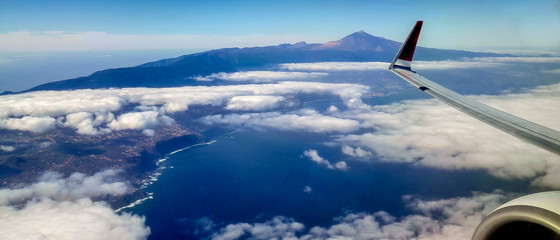 Vista panorámica de la isla de Tenerife