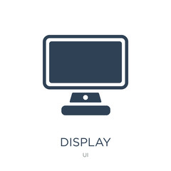 display icon vector on white background, display trendy filled icons from UI collection, display vector illustration