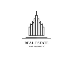 Real estate logo icon illustration