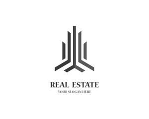 Real estate logo icon illustration