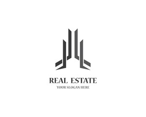 Real estate logo icon illustration