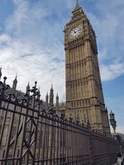 Fototapeta na wymiar Big Ben, Houses of Parliament, Westminster Palace, London gothic architecture,2017