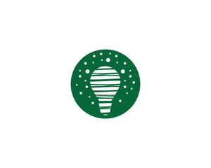 Lightbulb logo icon illustration