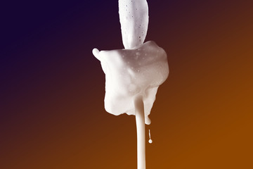 Foam abstract as background 