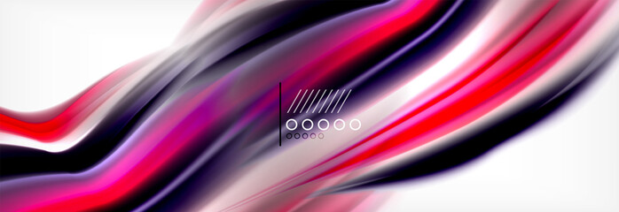 Smooth liquid blur wave background, color flow concept, illustration