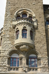 Former Prussian government building tower, in Koblenz , 2017