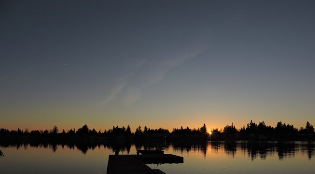 Sunset Reflections on a Lake 02