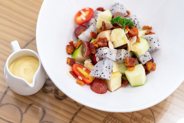 Fresh  salad healthy fresh fruit salad