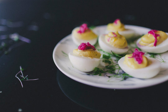 deviled eggs