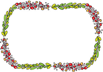 flower icon and logo sign border vector