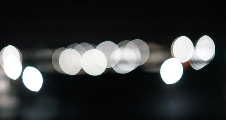 light bokeh background at night