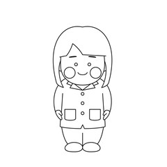 女性キャラクター白衣