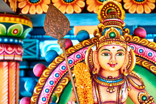 the hindu temple Le Colosse near Saint-Andre on La Reunion island, France