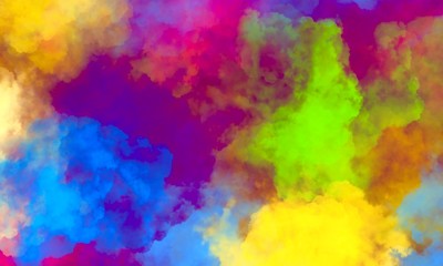 abstract painting rainbow watercolor background