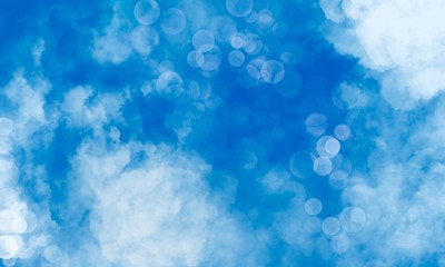 abstract background with clouds and light 