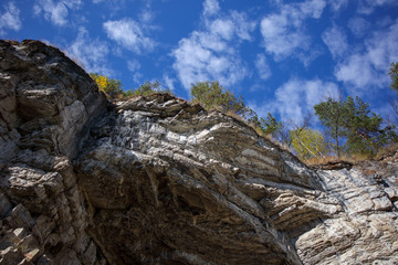 Fototapeta premium Ignatiev cave on the banks of the SIM river