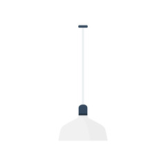 lamp icon in flat style isolated vector illustration on white transparent background