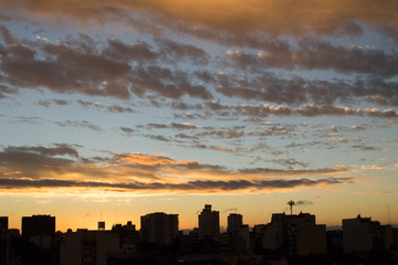 sunset over Buenos Aires