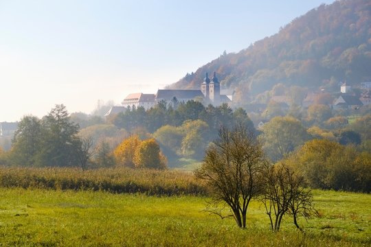 Plankstetten Monastery, near Berching, Altmuhltal nature park Park, Upper Palatinate, Bavaria, Germany, Europe