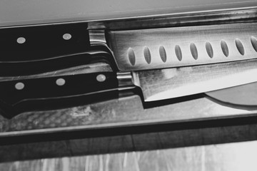 Chef's knife, steel kitchen chef's knife
