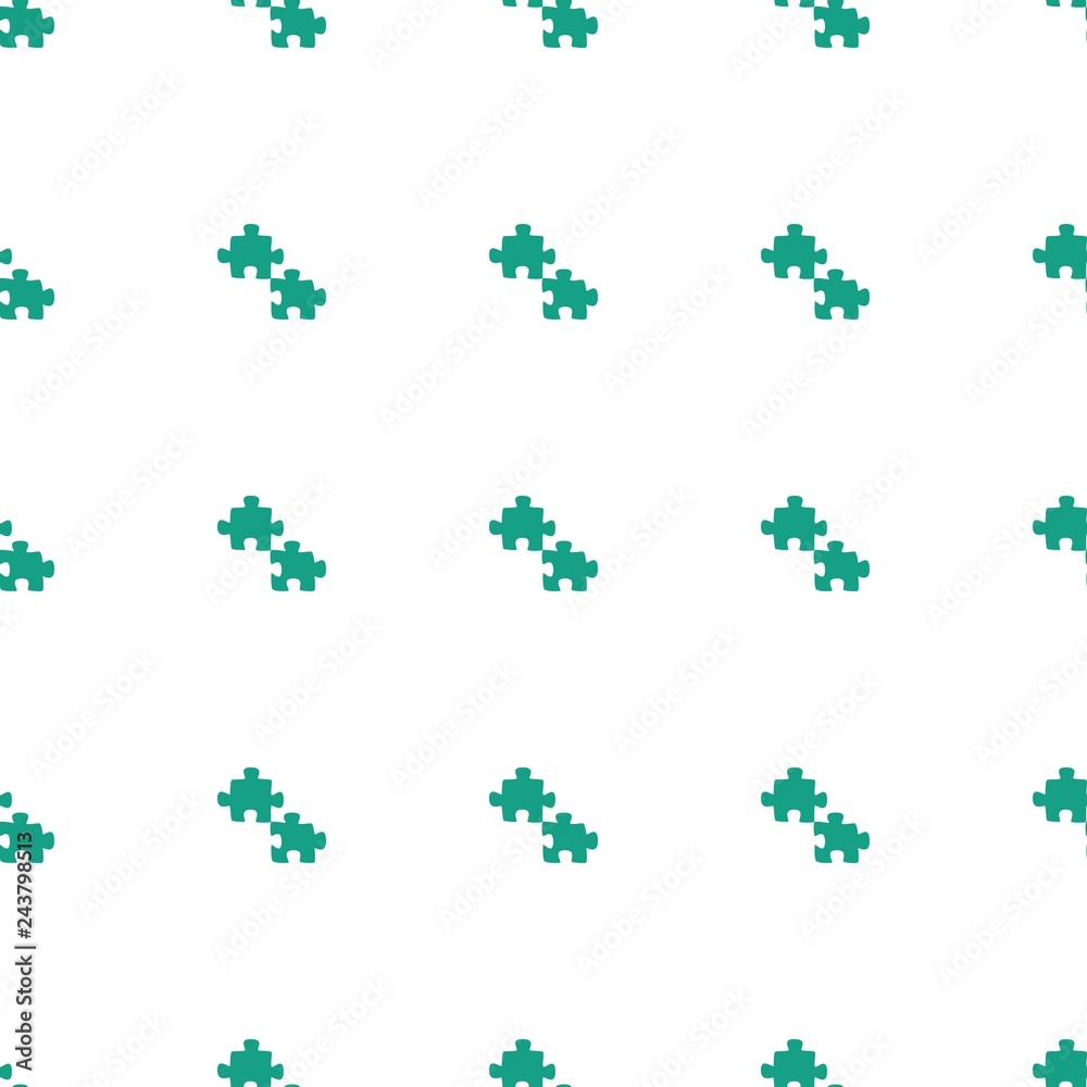 Poster puzzle icon pattern seamless white background