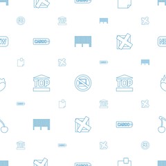 Fototapeta premium sticker icons pattern seamless white background