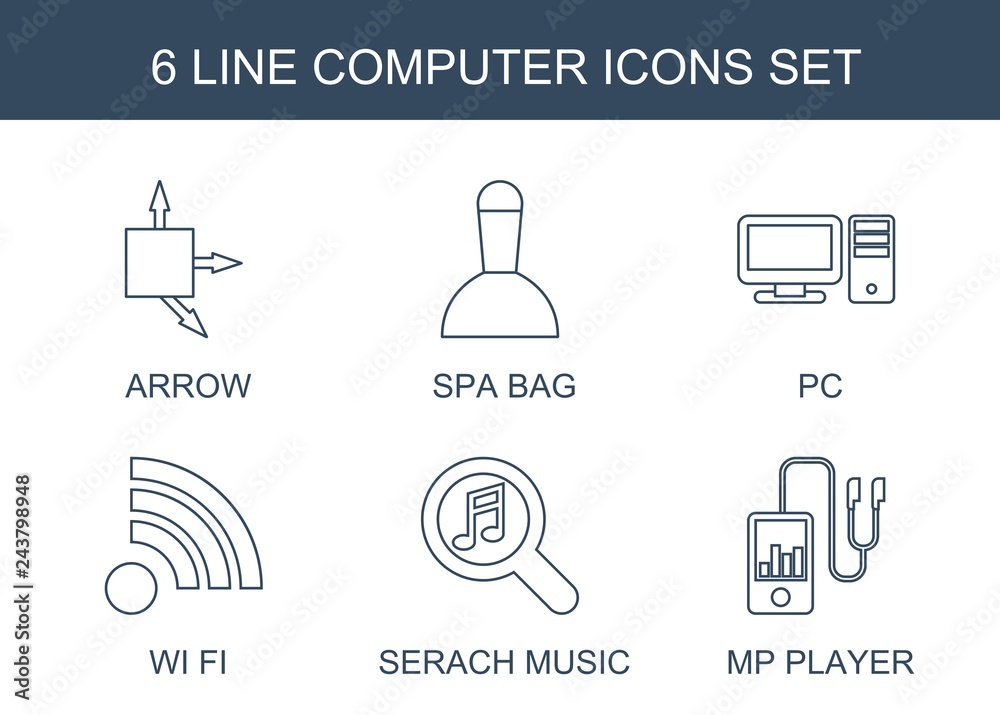 Poster 6 computer icons