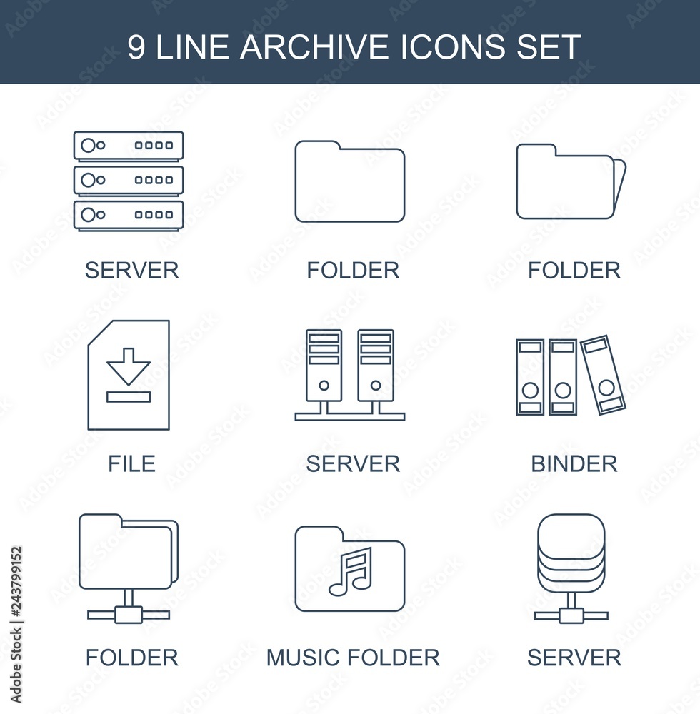 Poster archive icons