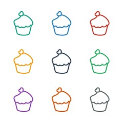 muffin icon white background