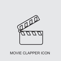 movie clapper icon