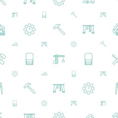 industry icons pattern seamless white background