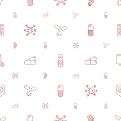 pill icons pattern seamless white background